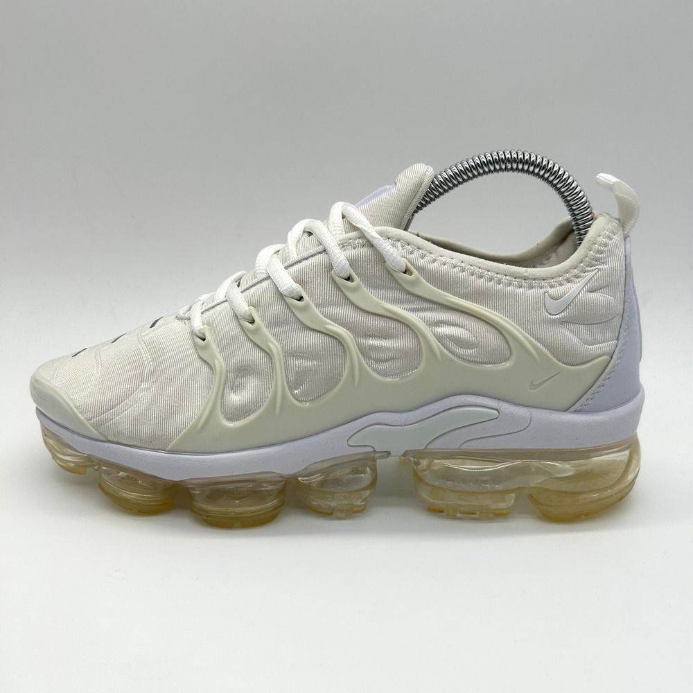 Nike Air VaporMax Plus Shoes Womens 8 White 924453-100 Running Sneakers